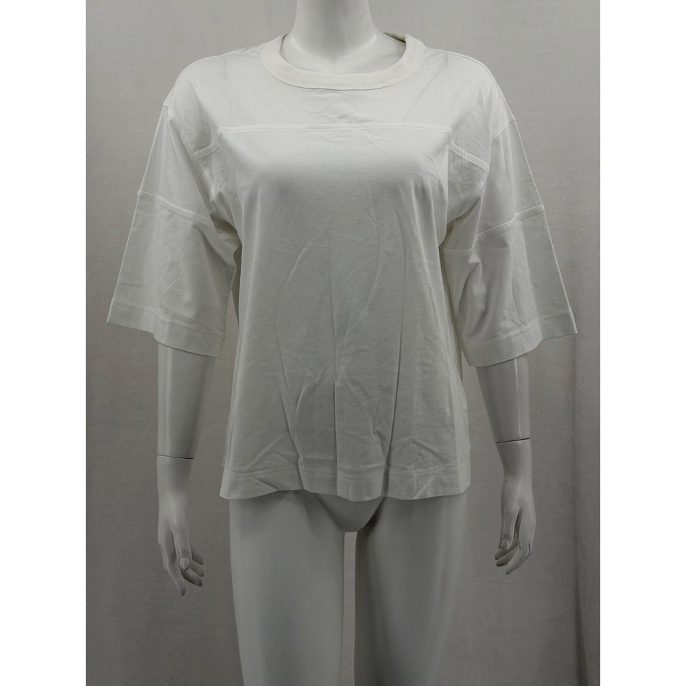 Everlane Top Women Small White Oversized Organic Cotton Casual Minimalist Staple